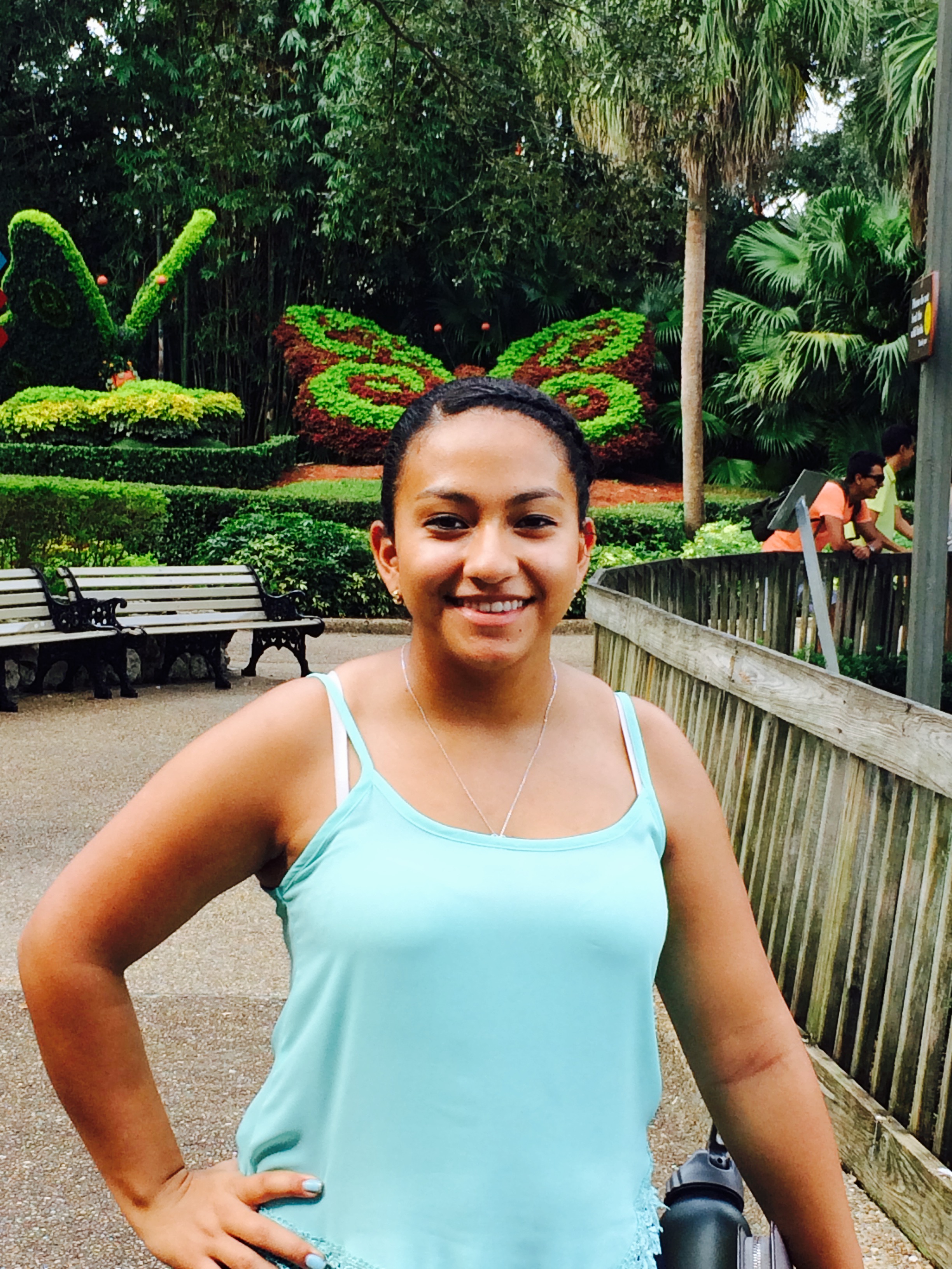Abigail Marín before her own strength-training journey.